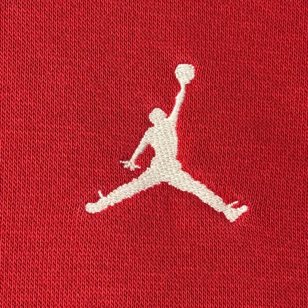 Jordan Jumpman Fleece Hoodie Mens Medium Red Pullover Sweatshirt Basketball